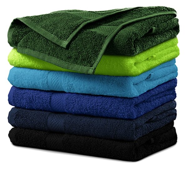 MALFINI Terry Bath Towel fürdőlepedő - Tengerészkék | 70 x 140 cm