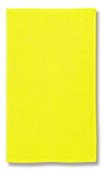 MALFINI Terry Hand Towel törölköző - Citromsárga | 30 x 50 cm