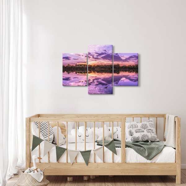 Lila ég képe (90x60 cm)