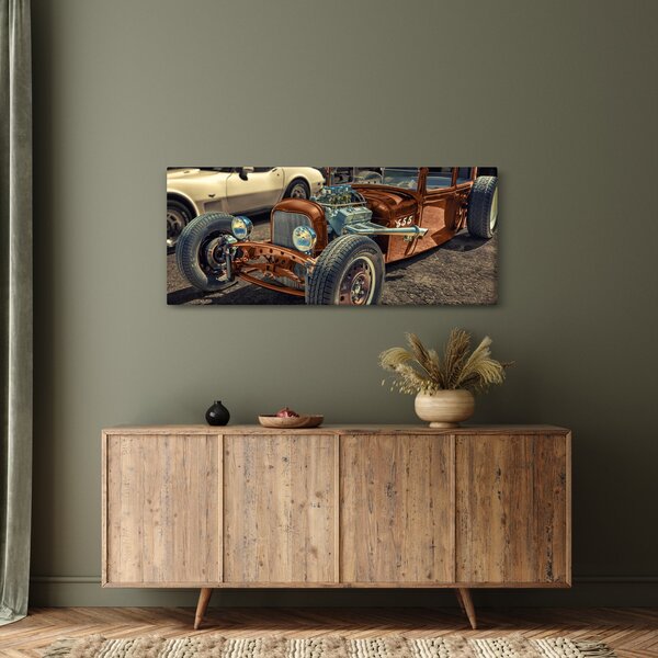 Barna autó képe (120x50 cm)