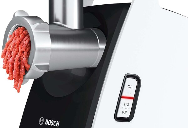 Bosch Húsdaráló, CompactPower, 2000 W, Fehér, Fekete, MFW3X15B