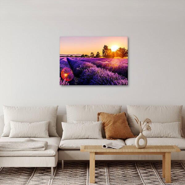 Levandula mező képe (70x50 cm)