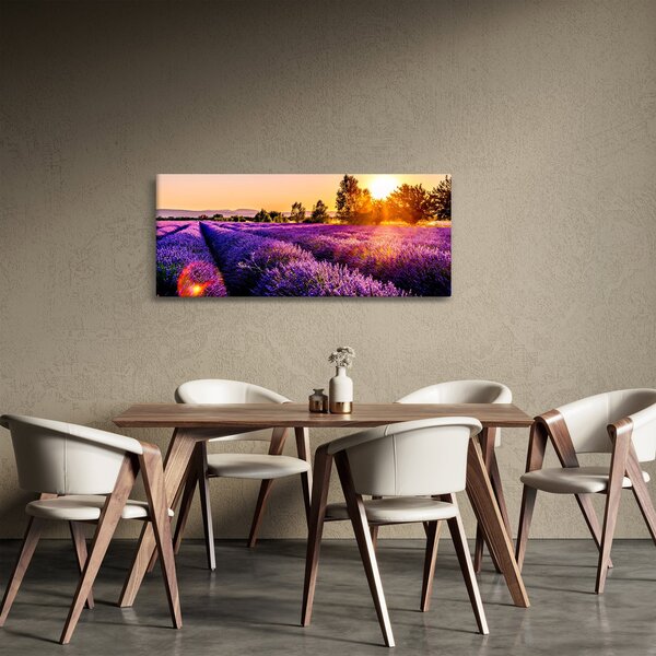 Levandula mező képe (120x50 cm)