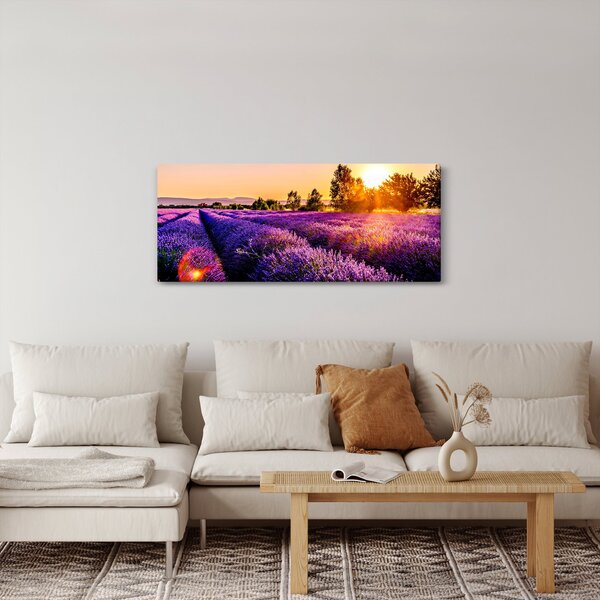 Levandula mező képe (120x50 cm)