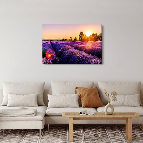 Levandula mező képe (90x60 cm)