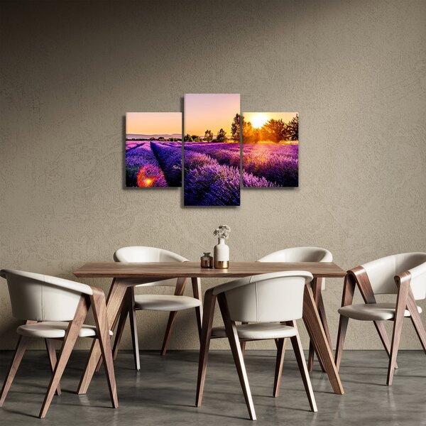 Levandula mező képe (90x60 cm)