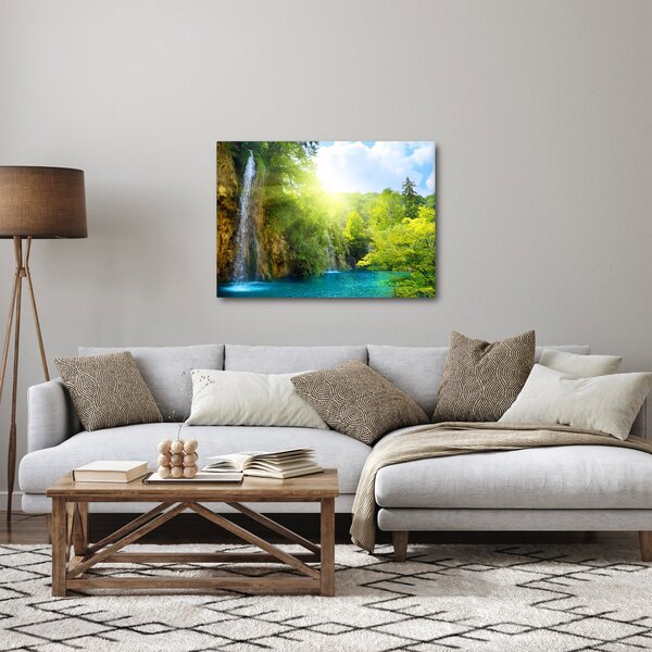 Kép - vízesések az erdőben (70x50 cm)
