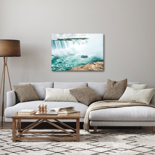 Vízesések hajóval képe (70x50 cm)