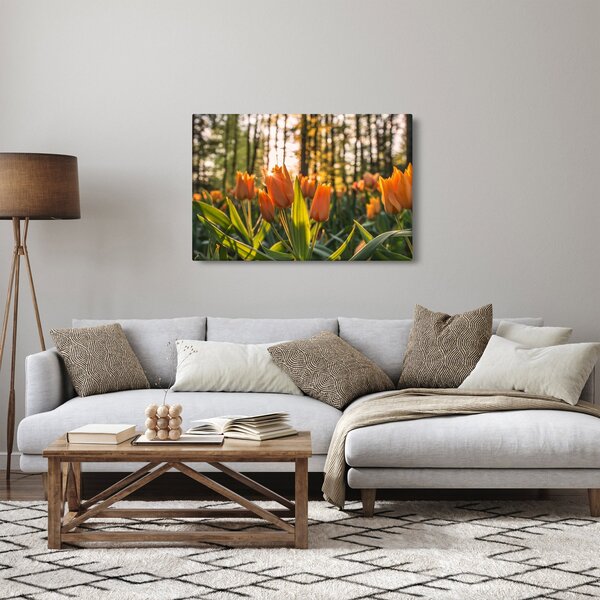 Narancssárga tulipán képe (90x60 cm)