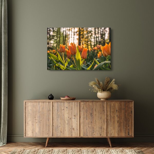 Narancssárga tulipán képe (90x60 cm)