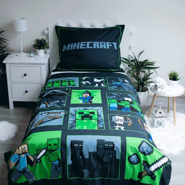 Jerry Fabrics Ágyneműhuzat Minecraft - Sssleep Tight | 140 x 200 cm / 70 x 90 cm