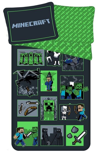 Jerry Fabrics Ágyneműhuzat Minecraft - Sssleep Tight | 140 x 200 cm / 70 x 90 cm