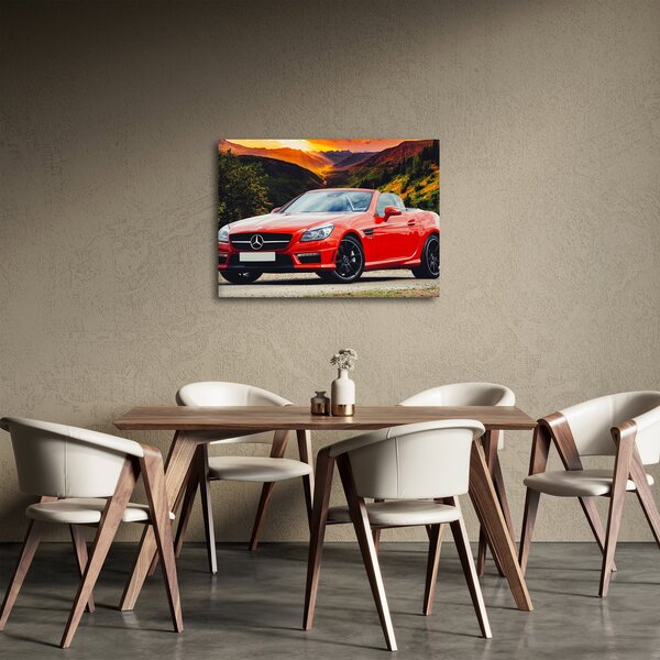 Kép - piros Mercedes (70x50 cm)