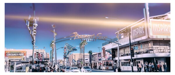 Kép egy utcáról Las Vegasban (120x50 cm)