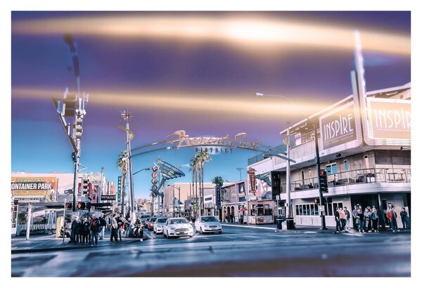 Kép egy utcáról Las Vegasban (90x60 cm)