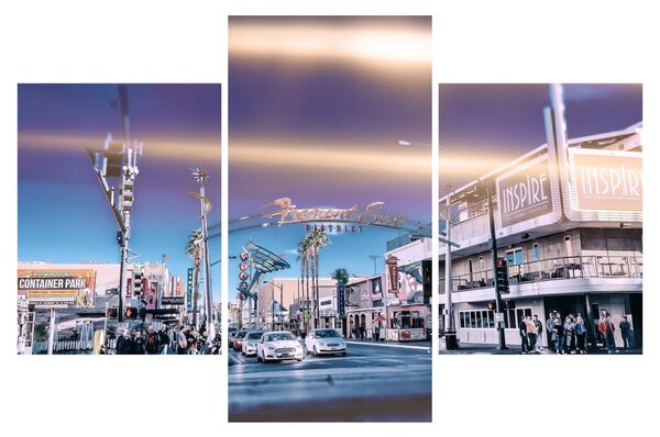 Kép egy utcáról Las Vegasban (90x60 cm)