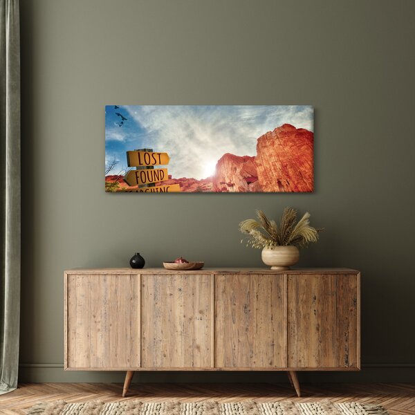 Mutatók felirattal képe (120x50 cm)