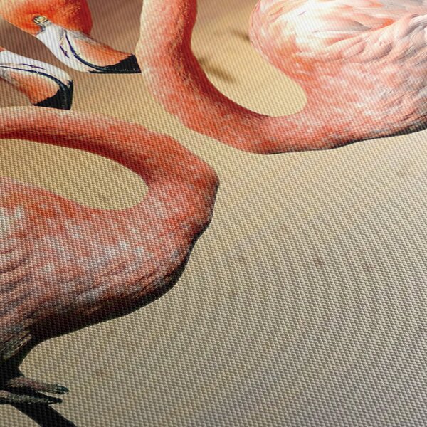 Kép - két flamingó (90x60 cm)