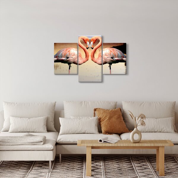 Kép - két flamingó (90x60 cm)