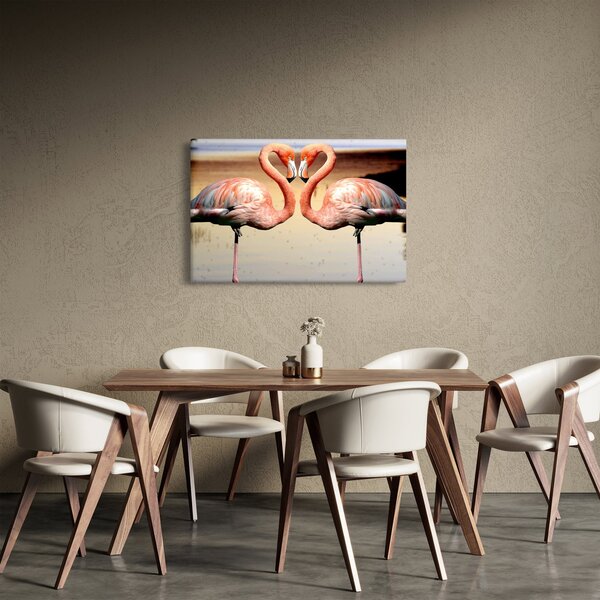 Kép - két flamingó (90x60 cm)