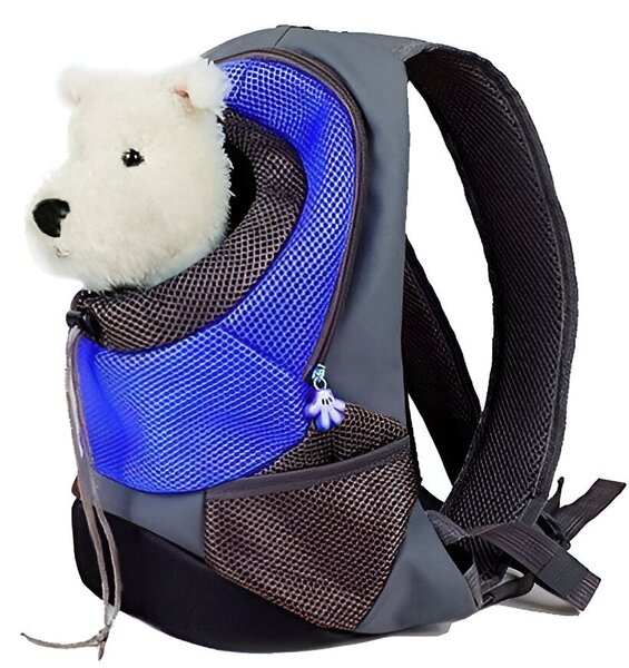 Kutya, kisállat hordozó hátizsák - Kék