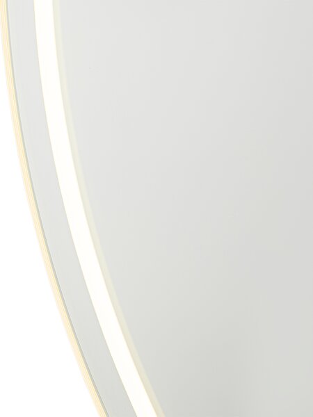 Modern fürdőszobai tükör 80 cm LED-del és érintős dimmerrel - Sebas