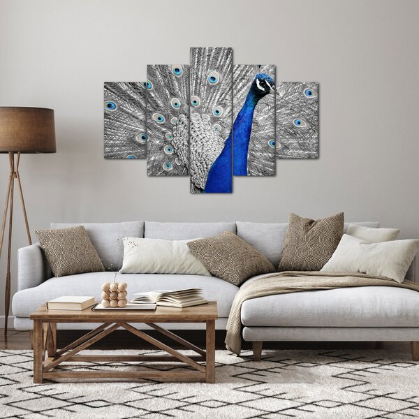 Kék páva képe (150x105 cm)