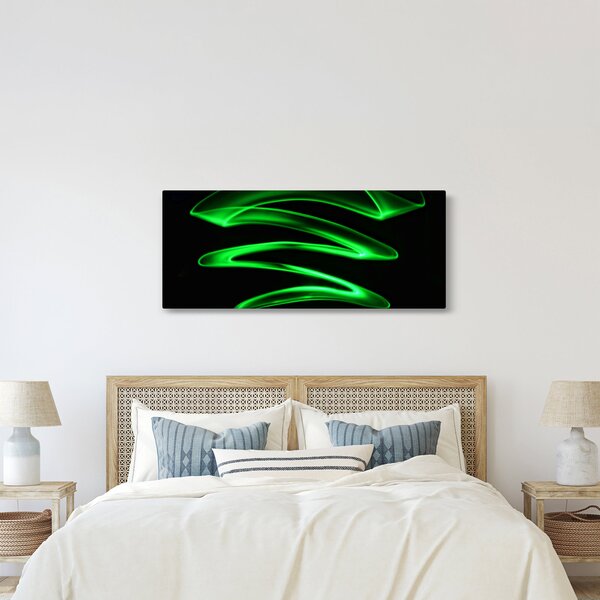 Kép - neonhullámok (120x50 cm)