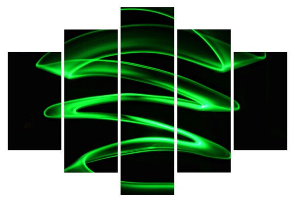 Kép - neonhullámok (150x105 cm)