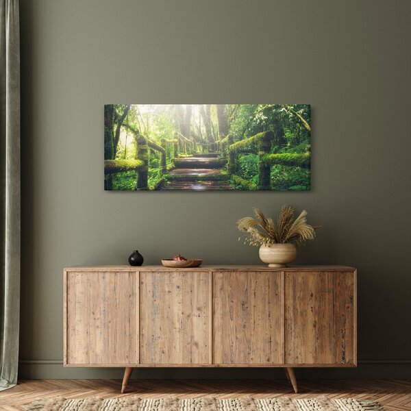 Kép - falépcsők az erdőben (120x50 cm)
