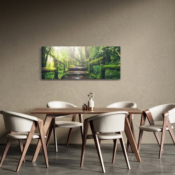Kép - falépcsők az erdőben (120x50 cm)