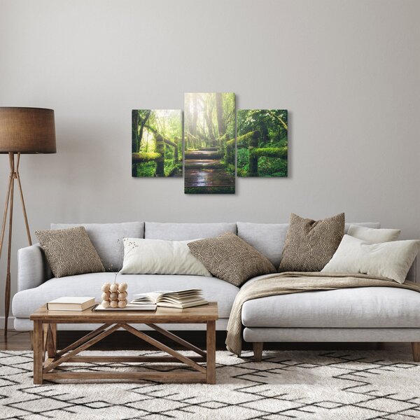 Kép - falépcsők az erdőben (90x60 cm)