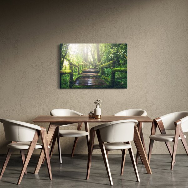 Kép - falépcsők az erdőben (90x60 cm)
