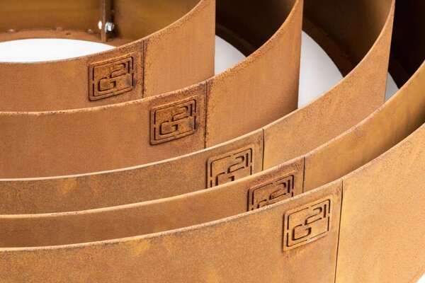 G21 90 x 20 cm, kör alakú, Corten kerti szegély