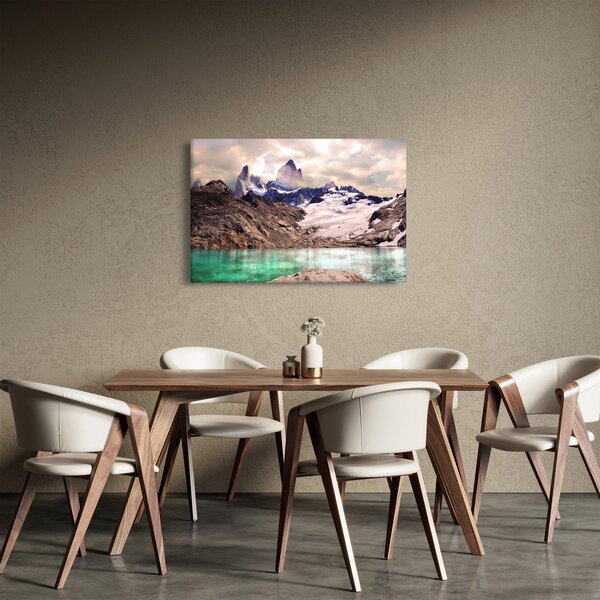 Hegyi tó képe (90x60 cm)