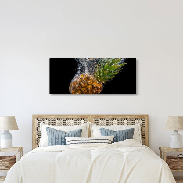 Ananász a vízben képe (120x50 cm)