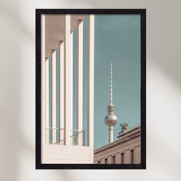 BERLIN Television Tower | urban vintage style - falikép keretben | artbridge