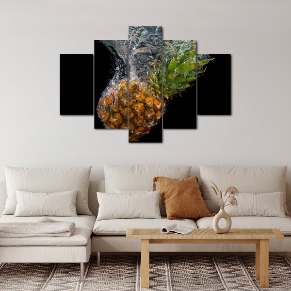 Ananász a vízben képe (150x105 cm)