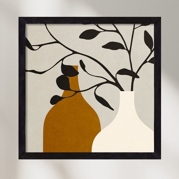 MINIMAL ART - VASES 01 - falikép keretben | artbridge