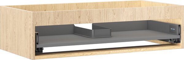 Mexen Box-A alsószekrény korpusza 90 cm, 1 fiók, tölgy - 91AX0-0900-235-1-81