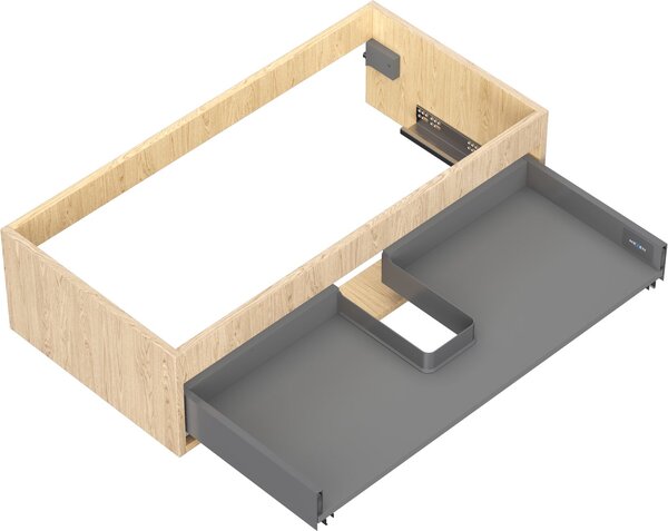 Mexen Box-A alsószekrény korpusza 90 cm, 1 fiók, tölgy - 91AX0-0900-235-1-81