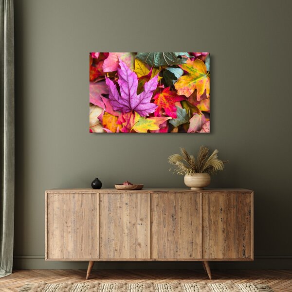 Kép - őszi levelek (90x60 cm)