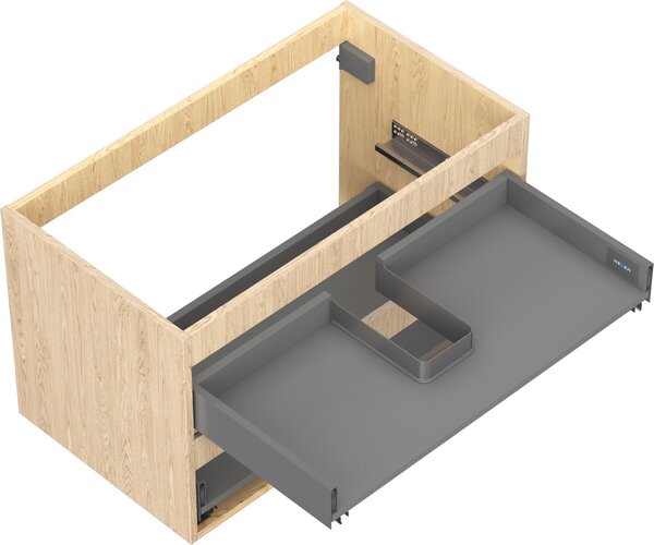 Mexen Box-A mosdó alatti szekrénytest 80 cm, 2 fiókos, tölgy - 91AX0-0800-470-2-81
