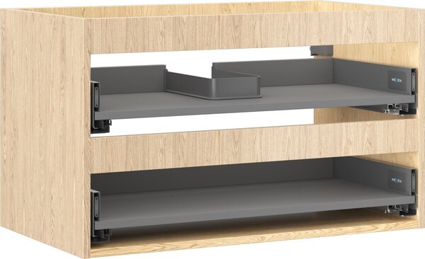 Mexen Box-A mosdó alatti szekrénytest 80 cm, 2 fiókos, tölgy - 91AX0-0800-470-2-81