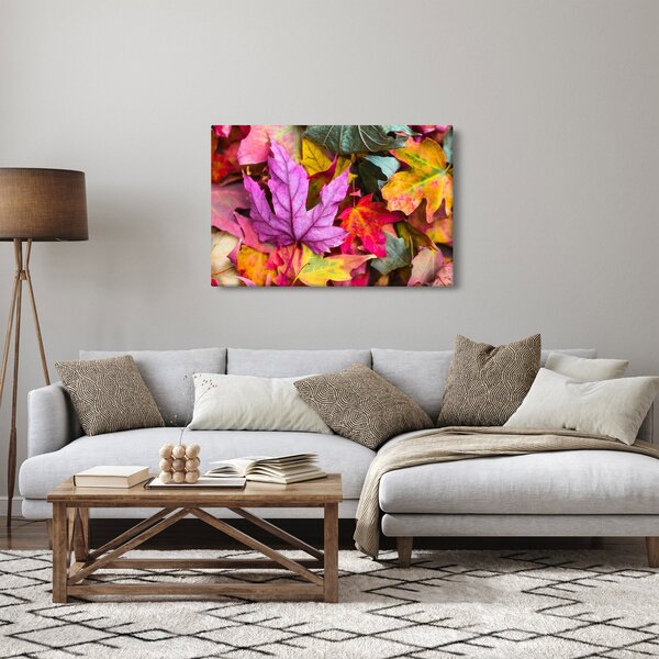 Kép - őszi levelek (90x60 cm)