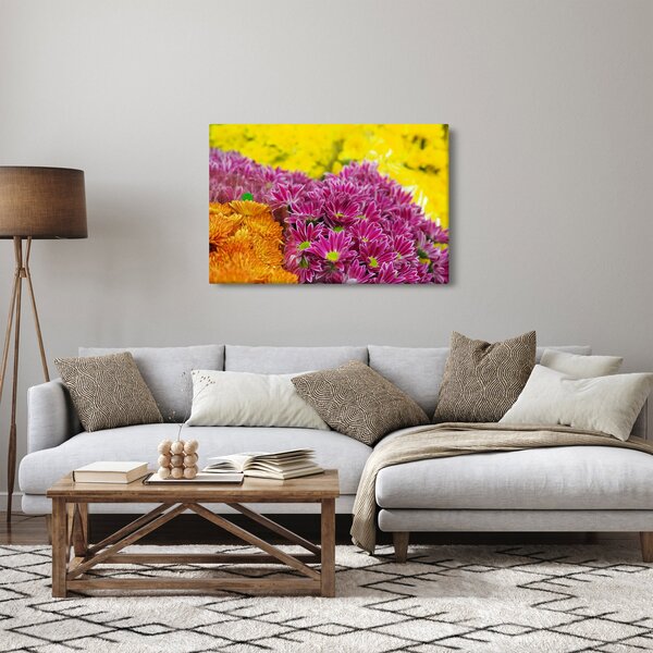 Rózsaszín virág képe (90x60 cm)