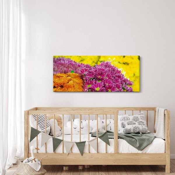 Rózsaszín virág képe (120x50 cm)