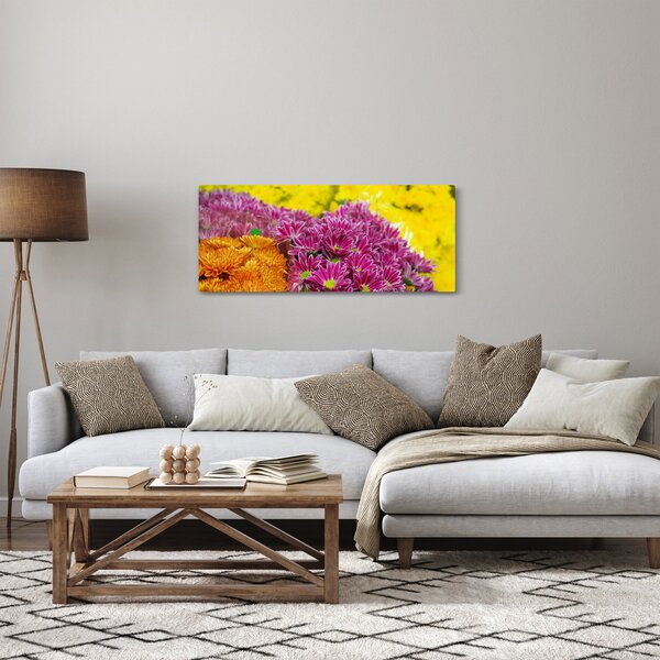 Rózsaszín virág képe (120x50 cm)