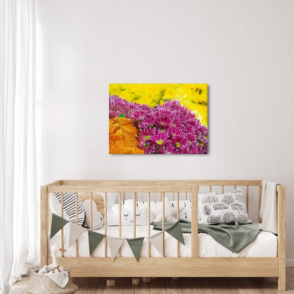 Rózsaszín virág képe (70x50 cm)