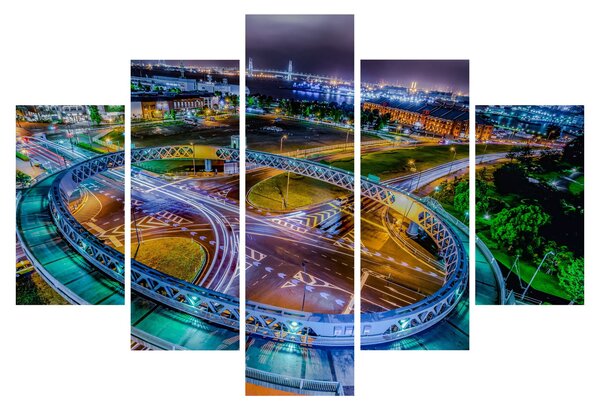 Kép - éjszakai panoráma (150x105 cm)